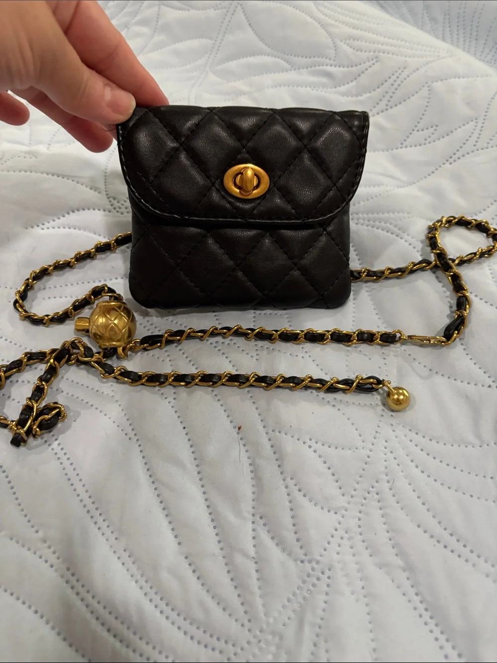 vintage gold mesh coin purse
